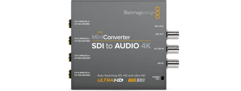 Lloguer Convertidor BlackMagic àudio a SDI 4K